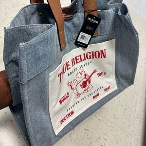 True Religion denim Tote bag